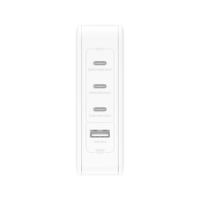 Belkin Ładowarka 140W 4-Port GaN Wall Charger, White