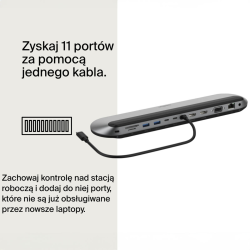 Belkin Stacja dokująca 11w1 USB-C, 2x HDMI 4K, PD 100W