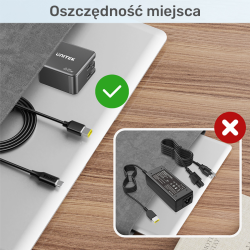 Kabel zasilający do Lenovo 65W USB-C - DC11*4,5mm