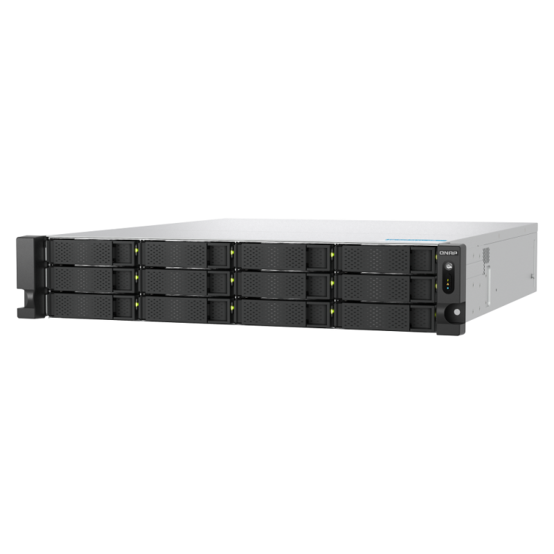 QNAP TS-h1277AXU-RP-R7-32G | 12-zatokowy serwer NAS, AMD Ryzen, 32GB RAM, 2x 10Gb Base-T, RP, RACK