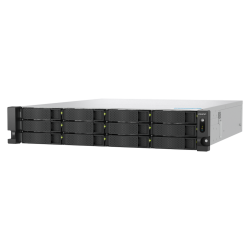 QNAP TS-h1277AXU-RP-R5-16G | 12-zatokowy serwer NAS, AMD Ryzen, 16GB RAM, 2x 10Gb Base-T, RP, RACK