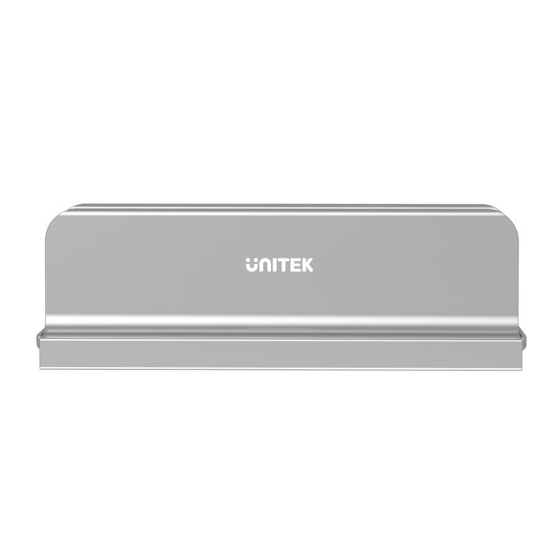 Unitek Stojak na laptopa, pionowy, aluminium