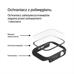 Belkin Szkło ochronne + Etui Apple Watch 2w1, 40mm/41mm, czarne