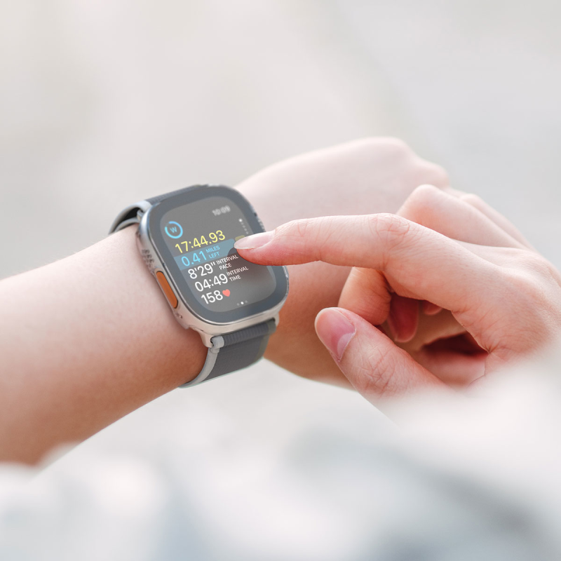 Belkin TemperedCurve Szkło ochronne + Etui Apple Watch Ultra 1/2 2w1, 49mm