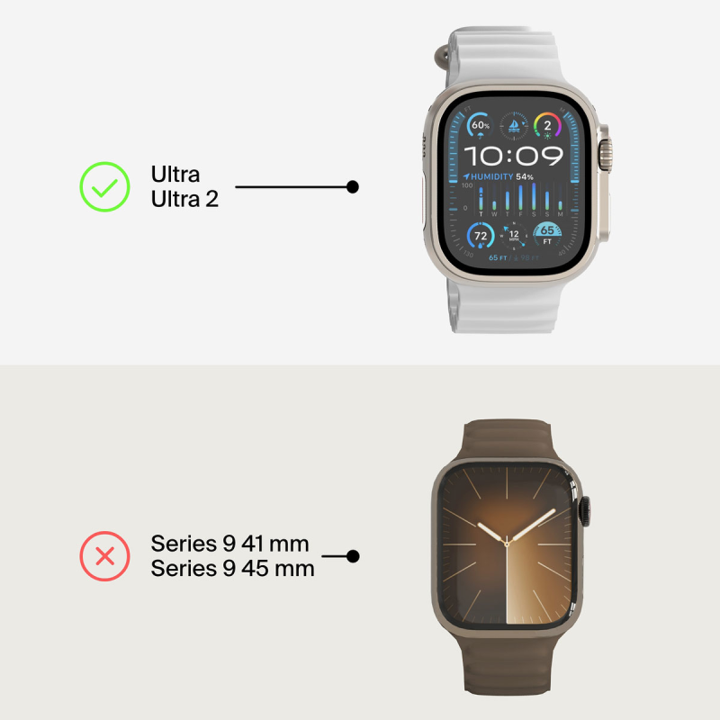 Belkin TemperedCurve Szkło ochronne + Etui Apple Watch Ultra 1/2 2w1, 49mm