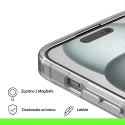 Belkin Magnetyczne etui ochronne do iPhone 15 Plus przezroczyste