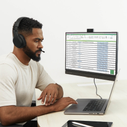 Belkin Słuchawki nauszne, bezprzewodowe, z mikrofonem, czarne