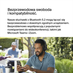 Belkin Słuchawki nauszne, bezprzewodowe, z mikrofonem, czarne