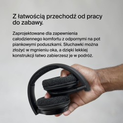 Belkin Słuchawki nauszne, bezprzewodowe, z mikrofonem, czarne