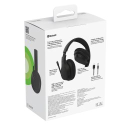 Belkin Słuchawki nauszne, bezprzewodowe, z mikrofonem, czarne