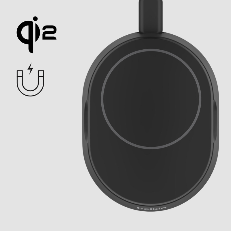 Belkin Ładowarka magnetyczna, Qi2 15W, czarna