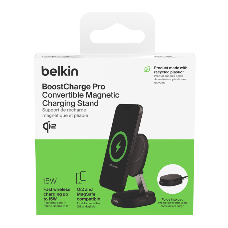 Belkin Ładowarka magnetyczna, Qi2 15W, czarna