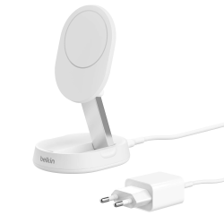 Belkin Ładowarka magnetyczna, Qi2 15W, zasilacz, biała