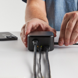 Belkin Stacja dokująca 6w1, GaN PD 130W, 2x USB-A, USB-C, HDMI 4K, RJ-45