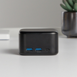 Belkin Stacja dokująca 6w1, GaN PD 130W, 2x USB-A, USB-C, HDMI 4K, RJ-45