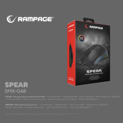 Rampage Mysz SPEAR V2 Full RGB 12800DPI 1kHz Makro | PartsPC.pl