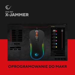 Rampage Mysz X-JAMMER V2 RGB 12800DPI 1kHz Macro