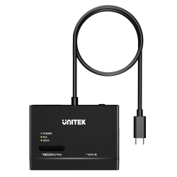Unitek Mostek USB-C na dyski SATA i M.2 MVMe