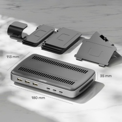 Unitek Stacja ładująca 3 x USB-A 20W, 3 x USB-C PD 60W, 80W