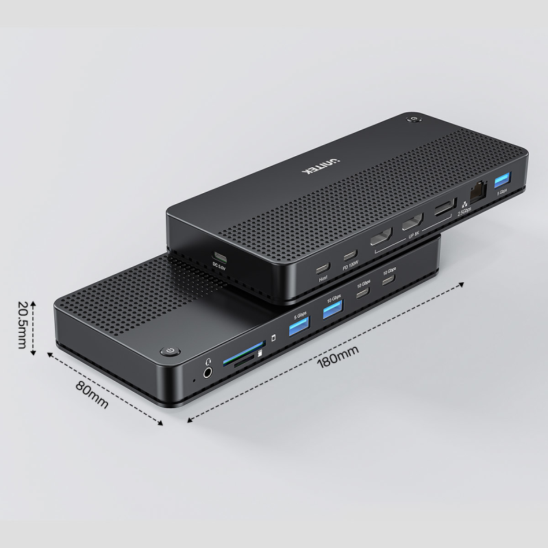 Unitek Stacja dokująca 13w1 MST HDMI DP 8K PD 100W