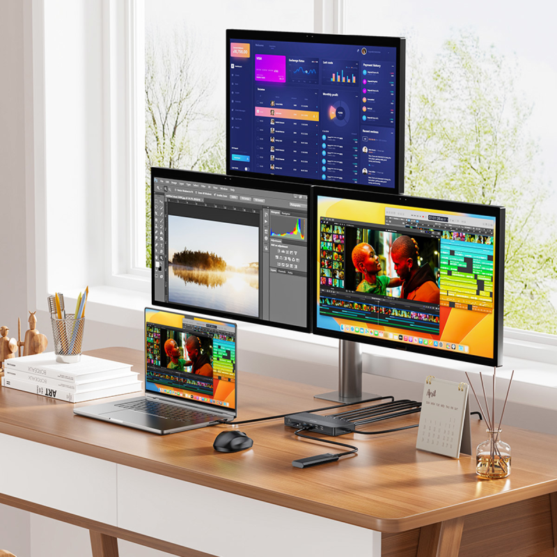 Unitek Stacja dokująca 13w1 MST HDMI DP 8K PD 100W