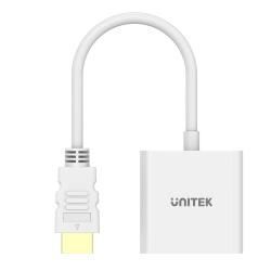 Unitek Adapter HDMI na VGA, FullHD 60Hz, biały