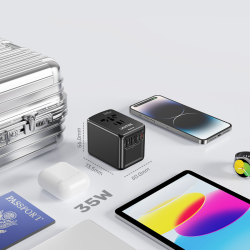 Unitek Ładowarka podróżna EU/US/UK/AUS PD 35 W