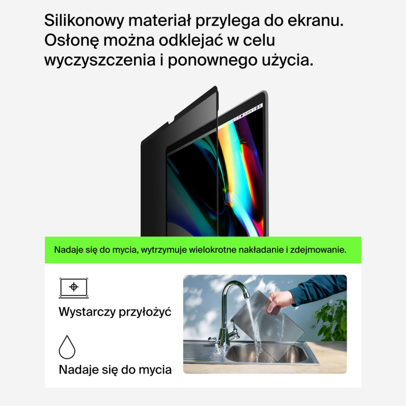 Belkin Folia z filtrem prywatyzującym na Macbook Pro... | PartsPC.pl