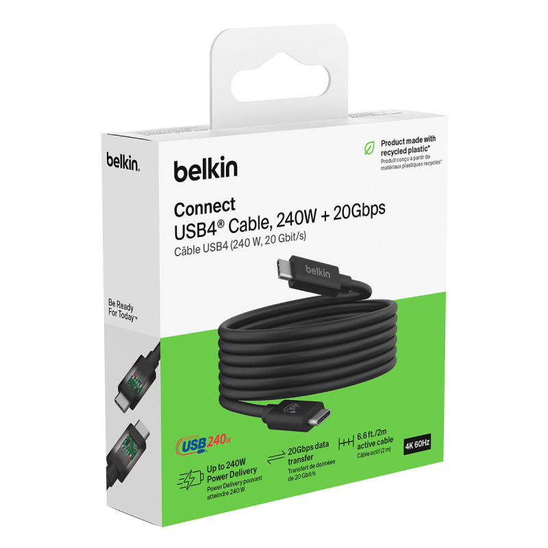 Belkin Kabel USB-C 240W + 20Gbps, 2 m