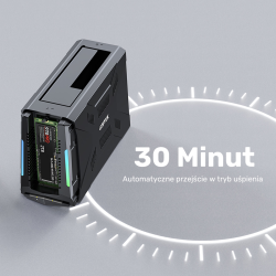 Unitek Stacja dokująca, 1x dysk M.2 NVMe, 1x dysk SATA, USB-C 10 Gbps