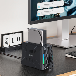 Unitek Stacja dokująca, 1x dysk M.2 NVMe, 1x dysk SATA, USB-C 10 Gbps