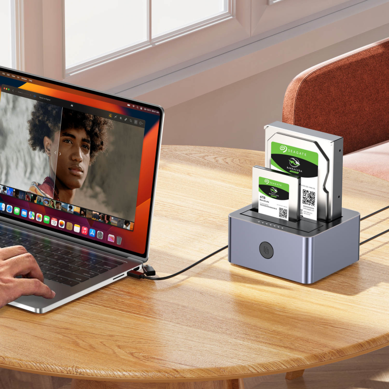 Unitek Stacja klonująca dyski 2 x SATA 2,5''/3,5'' USB-C 10Gbps