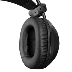 Rampage RM-K19 Plus Przewodowe słuchawki gamingowe z mikrofonem, nauszne, RGB, USB, czarne