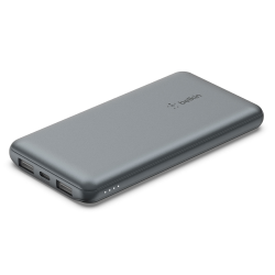 Belkin Powerbank 10 000 mAh, 2x USB-A, USB-C 15W, szary