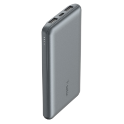 Belkin Powerbank 10 000 mAh, 2x USB-A, USB-C 15W, szary