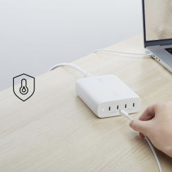 Belkin BoostCharge Pro - Ładowarka sieciowa Power Delivery, 4 porty USB-C, GaN, 200W