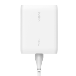 Belkin BoostCharge Pro - Ładowarka sieciowa Power Delivery, 4 porty USB-C, GaN, 200W
