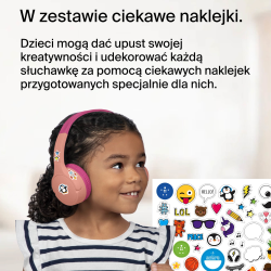 Belkin Bezprzewodowe słuchawki nauszne dla dzieci, różowe