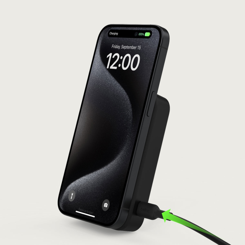 Belkin Powerbank 10 000 mAh, 15 W Qi2.0, magnetyczny, z podstawką, czarny