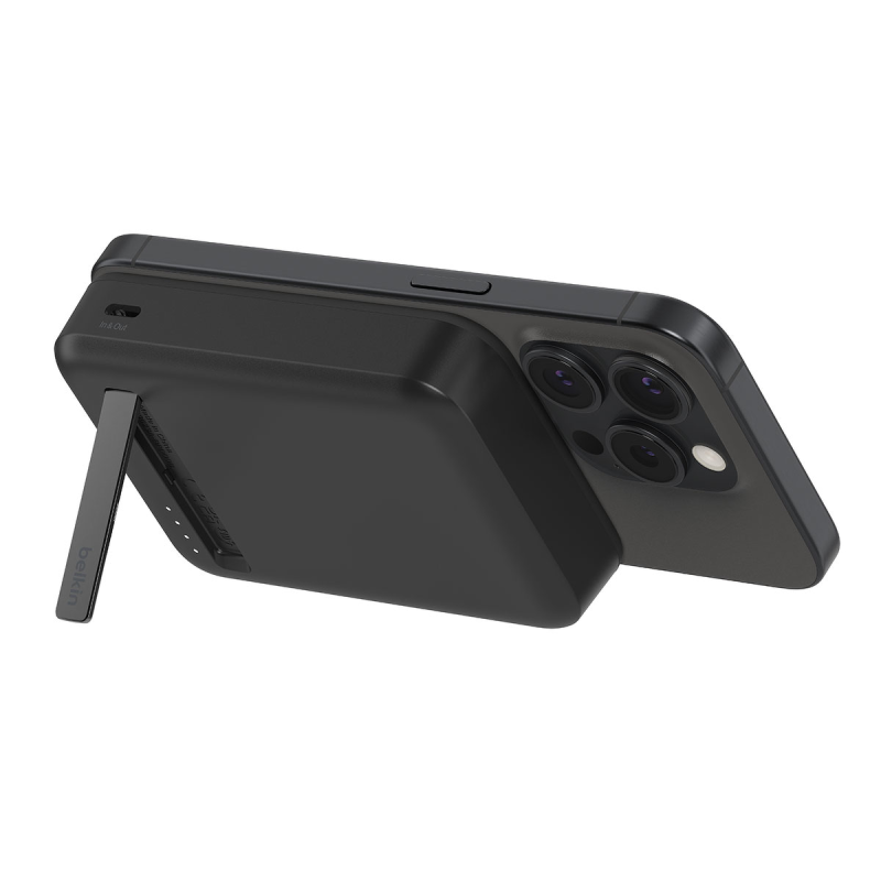 Belkin Powerbank 10 000 mAh, 15 W Qi2.0, magnetyczny, z podstawką, czarny