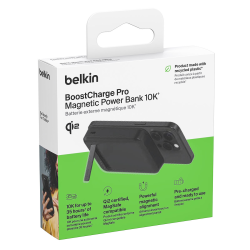 Belkin Powerbank 10 000 mAh, 15 W Qi2.0, magnetyczny, z podstawką, czarny