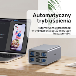 Unitek Kieszeń na dyski SATA 2,5''/3,5'' SATA HDD/SSD 40TB