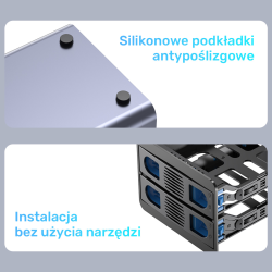 Unitek Kieszeń na dyski SATA 2,5''/3,5'' SATA HDD/SSD 40TB