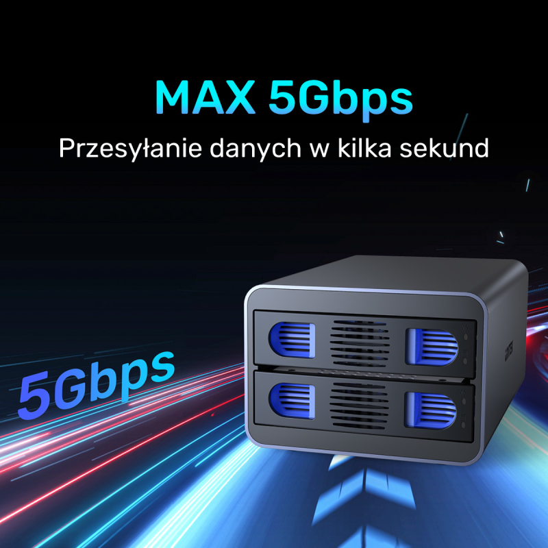 Unitek Kieszeń na dyski SATA 2,5''/3,5'' SATA HDD/SSD 40TB