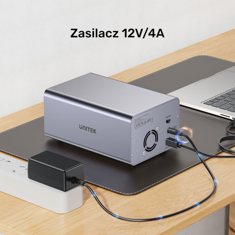 Unitek Kieszeń na dyski SATA 2,5''/3,5'' SATA HDD/SSD 40TB