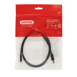 Unitek kabel do drukarki USB C na USB B 2.0 czarny 1m