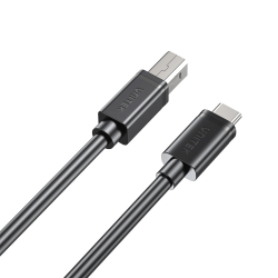 Unitek kabel do drukarki USB C na USB B 2.0 czarny 1m