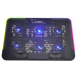 Rampage Sixpower R9 - Podstawka chłodząca pod laptop 15,6'', RGB, regulowana