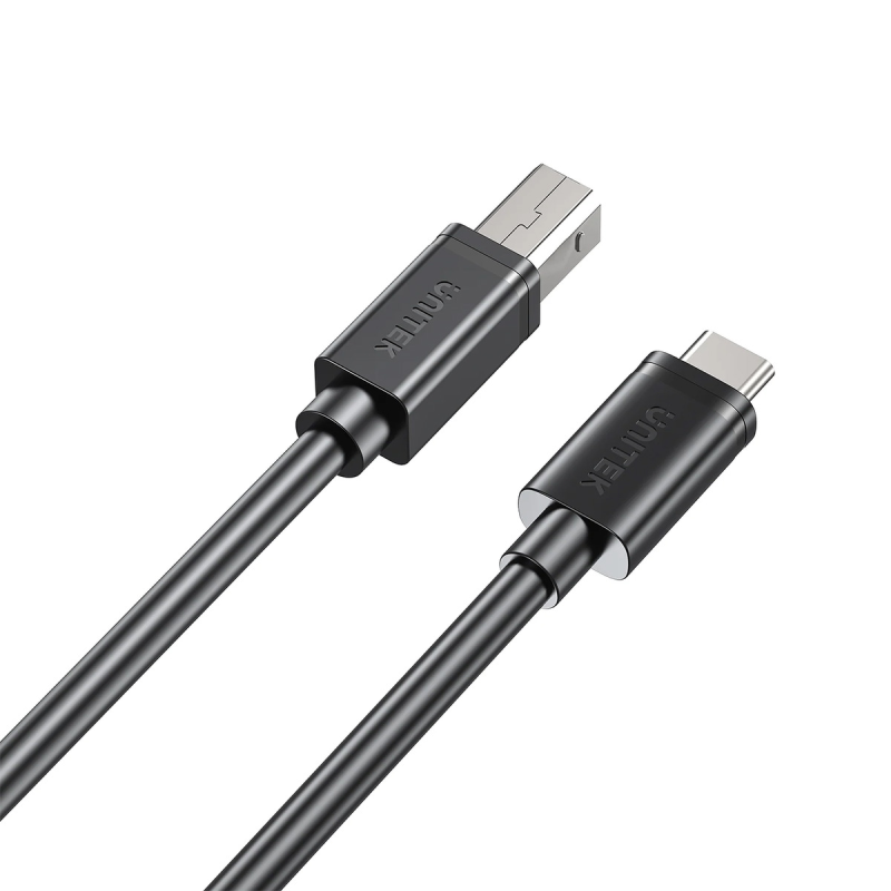 Unitek kabel do drukarki USB C na USB B 2.0 czarny 5m