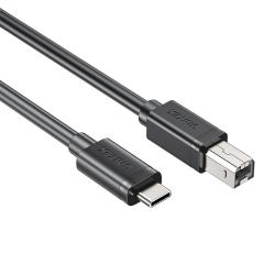 Unitek kabel do drukarki USB C na USB B 2.0 czarny 2m